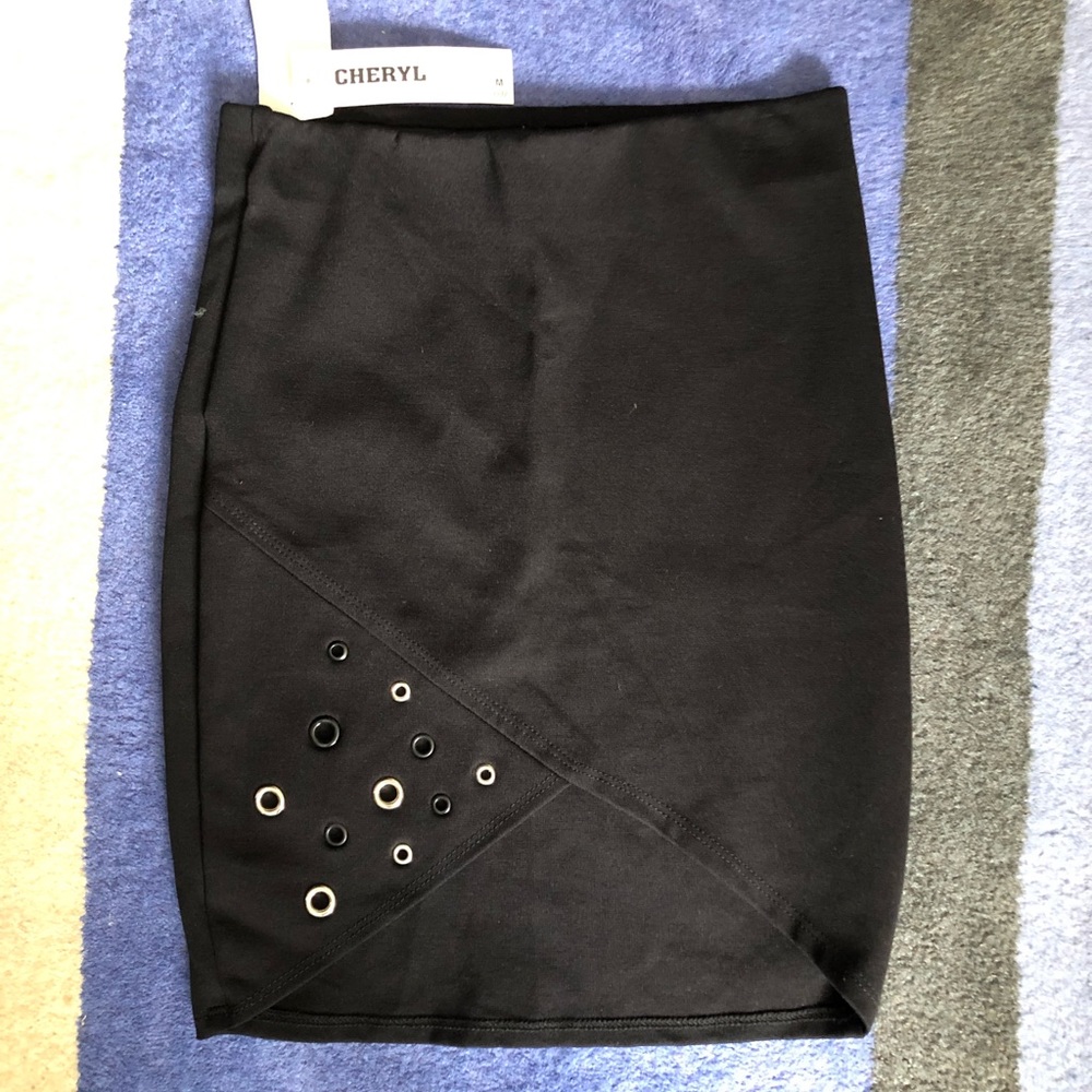 Girls black Detailed skirt